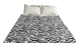 پتو مسافرتی ژله ای 1نفره طرح گورخر