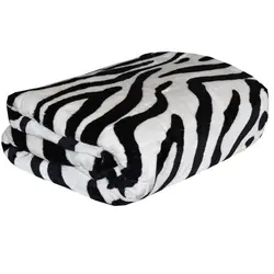 پتو مسافرتی ژله ای 1نفره طرح گورخر