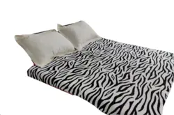 پتو مسافرتی ژله ای 1نفره طرح گورخر