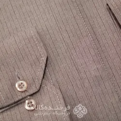 پیراهن یقه دیپلمات طرح دار بنفش کدر - فروشگاه اینترنتی فرخنده کالا