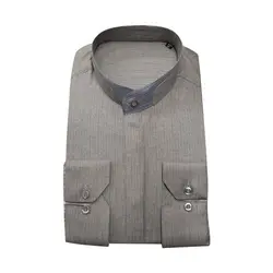 پیراهن یقه دیپلمات طرح دار نیلی کمرنگ - فروشگاه اینترنتی فرخنده کالا