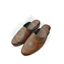 نعلین طبی چرم نوک تیز 311 عسلی