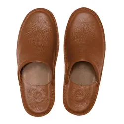 نعلین چرم طبی کادو (عسلی) - فروشگاه اینترنتی فرخنده کالا