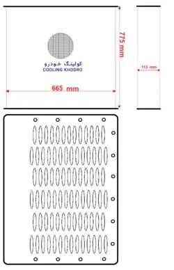 شبکه رادیاتور لودر 950 کاترپیلار 6لول پره فولادی