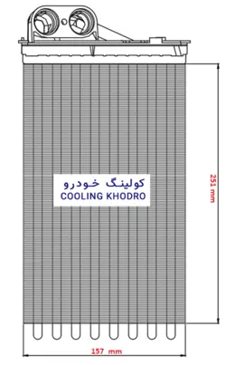 بخاری سمند مخزن پلاستيکی خاردار (پژو پارس/405  انژکتور)