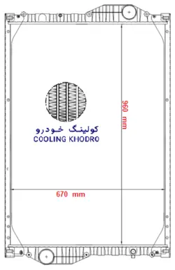 رادياتور اتوبوس بنز 457  