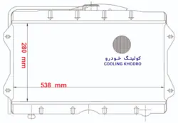 رادياتور پيکان 4لول تخت (مسی/برنجی)