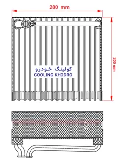 اواپراتور کولر پژو 206 (هسته) قديم