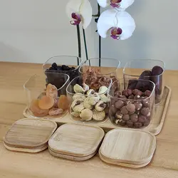 ست آجیل خوری بامبو اولالا شش عددی 7156
