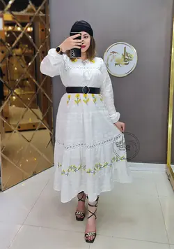 پیراهن مجلسی خامه دوزی