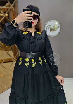 پیراهن مجلسی خامه دوزی