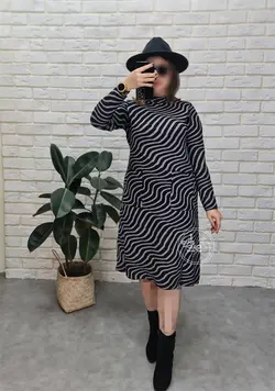 پیراهن بافت زبرا