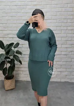 ست بافت و دامن