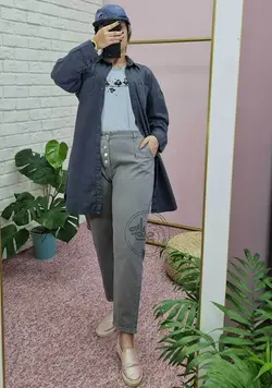 شلوار مام پشت کش