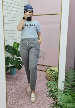 شلوار مام پشت کش