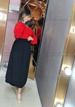 دامن بغل دکمه