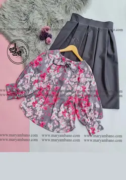 آستین کیمونو طرح شکوفه