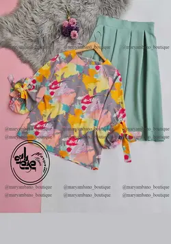 آستین واشری طرح رنگارنگ