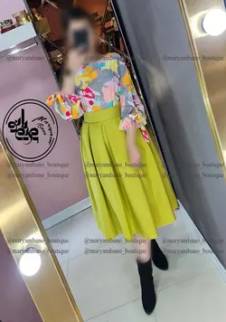 آستین واشری طرح رنگارنگ