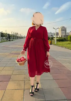 پیراهن چپ راستی ساده