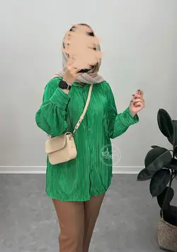 شومیز مجلسی ساتن پلیسه