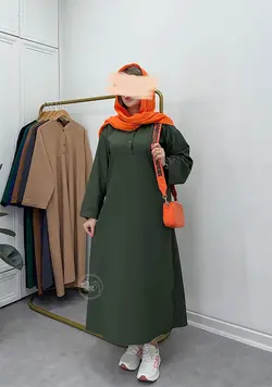 پیراهن مانتویی سوین