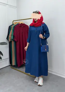 پیراهن مانتویی سلین