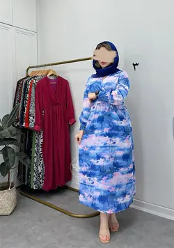 پیراهن حریر ماکسی هانا