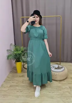 پیراهن مجلسی یقه قایقی