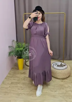 پیراهن مجلسی یقه قایقی