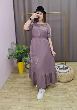پیراهن مجلسی یقه قایقی
