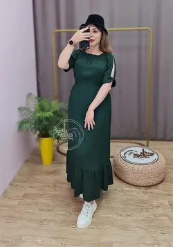 پیراهن مجلسی یقه قایقی