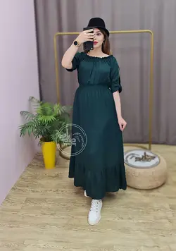 پیراهن مجلسی یقه قایقی