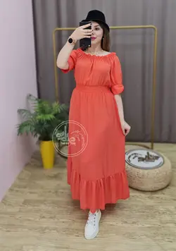 پیراهن مجلسی یقه قایقی