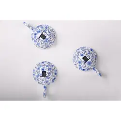 قلاب سامورایی فیکا طرح گلدار آبی