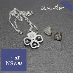 نیم ست استیل طرح گل کد NS_1091