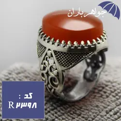 انگشتر عقیق یمنی اصل درشت فاخر مردانه کد R_2398