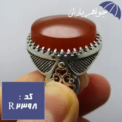 انگشتر عقیق یمنی اصل درشت فاخر مردانه کد R_2398