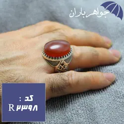 انگشتر عقیق یمنی اصل درشت فاخر مردانه کد R_2398