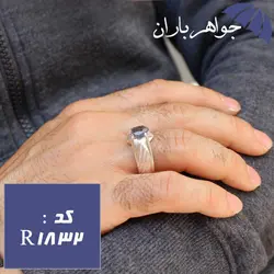 انگشتر توپاز اصل فاخر دست ساز مردانه کد R_1832