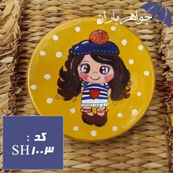 دیوارکوب سفالی فانتزی دخترانه سایز کوچک کد SH_1003