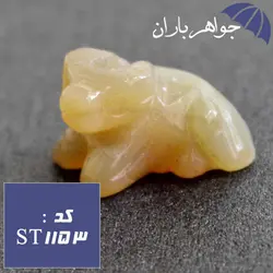 سنگ عقیق زرد تراش قوچ کد ST_1153