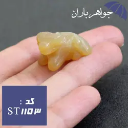 سنگ عقیق زرد تراش قوچ کد ST_1153