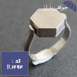 انگشتر نقره چرخشی مناسب جاسازی دعا کد R_1692