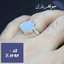 انگشتر نقره چرخشی مناسب جاسازی دعا کد R_1692