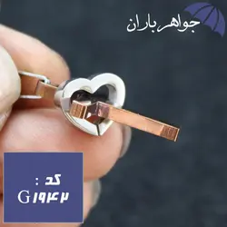 گردنبند صلیب و قلب تو در تو کد G_1942