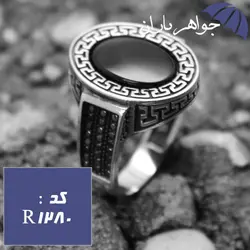 انگشتر عقیق اونیکس اسپرت مردانه کد R_1280