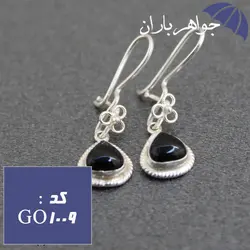 گوشواره عقیق سیاه زنانه کد GO_1009