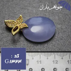 گردنبند عقیق یمنی طرح پروانه طلایی کد G_1324