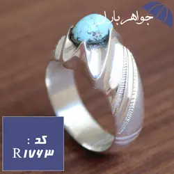 انگشتر فیروزه نیشابوری شجری اصل رکاب دست ساز فاخر کد R_1763
